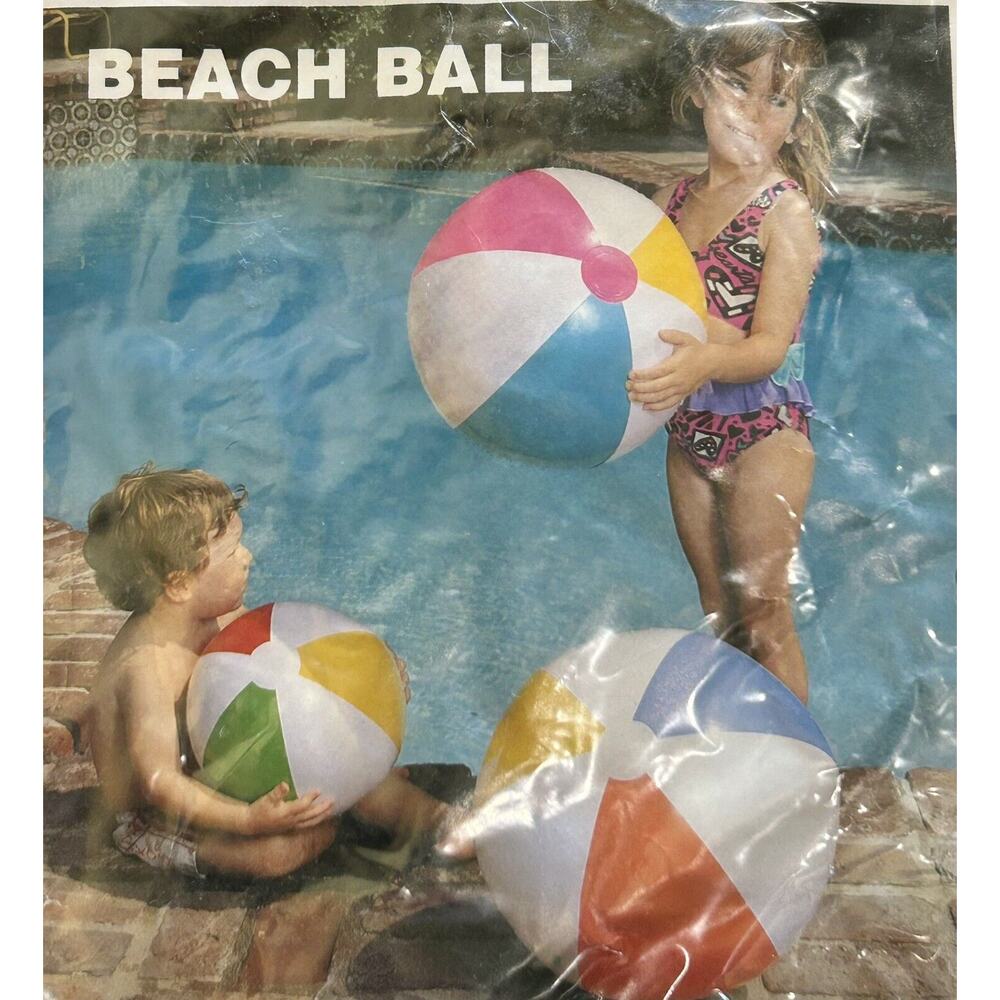 The Wet Set Index Vintage 20" Glossy Panel Ball 59020 Inflatable Toys 1983